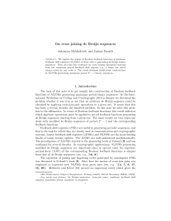On cross joining de Bruijn sequences