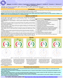 Measuring the general phytosanitary situation: development of a