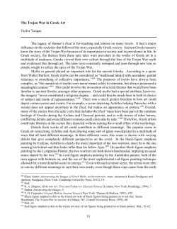 51 The Trojan War in Greek Art Taylor Yangas Iliad is far