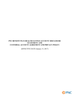 pnc benefit plus health savings account disclosure statement and