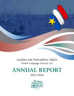2015-16 French Language Services Act Annual Report