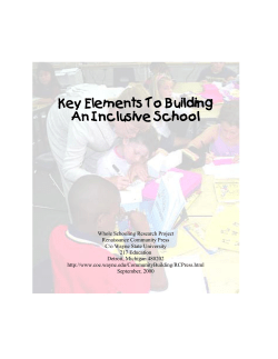 Key Elements To Building An Inclusive School