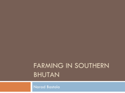 farming in southern bhutan - Practical Farmers of Iowa