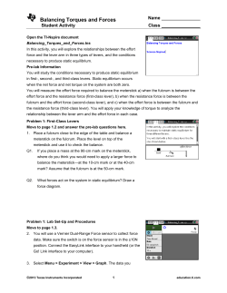 Summary of lesson - TI Education