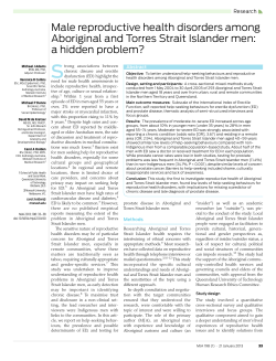 MJA 198 (1) - Male reproductive health disorders