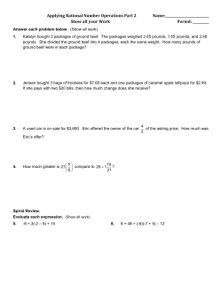 Applying Rational Operations Part 2