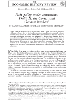 Debt policy under constraints: Philip II, the Cortes, and Genoese