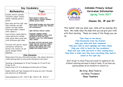 Topic - Colindale Primary School