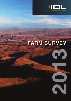 Farm Survey 2013 - ICL : Chartered Accountants and Business