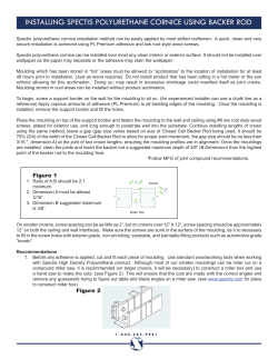 installing spectis polyurethane cornice using backer rod