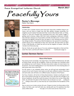 March 2017 - Peace Lutheran Church