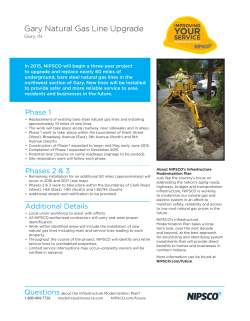 Gary Natural Gas Line Upgrade