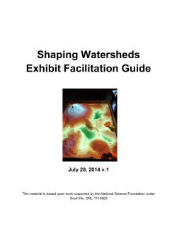 Shaping Watersheds Exhibit Facilitation Guide