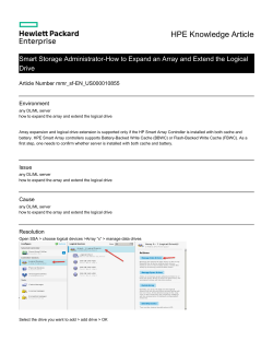 Smart Storage Administrator-How to Expand an Array