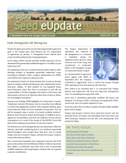 Seed eUPDATE &ndash; February 2017
