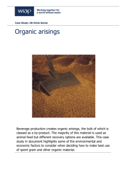 Organic arisings in the UK drinks sector