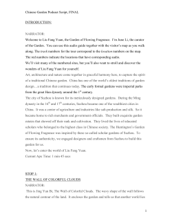 Chinese Garden Podcast Script, FINAL 1