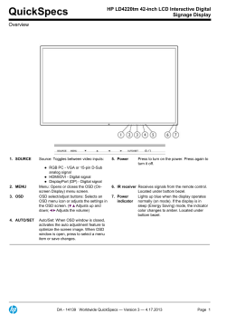 HP LD4220tm 42-inch LCD Interactive Digital - bechtle
