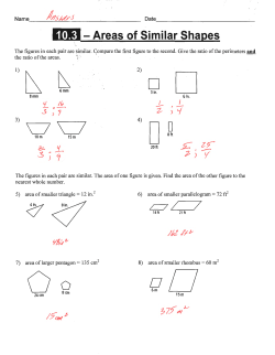 WS - 10.3 - Areas of Similar Shapes