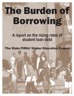 A report on the rising rates of student loan debt