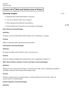 Answers Teacher Copy p. 321 Lesson 25