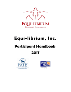 2017 Participant Handbook - Equi
