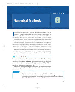 Numerical Methods