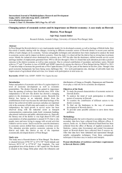 427 Changing nature of economic sectors and its importance on
