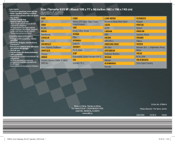 Size / Tama&ntilde;o SUV M*: About 190 x 77 x 56 inches (482 x 196