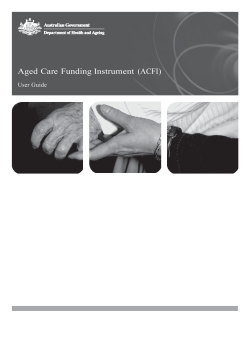 Aged Care Funding Instrument (ACFI)