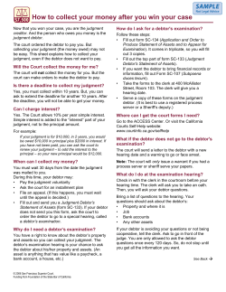 How to collect your money after you win your case