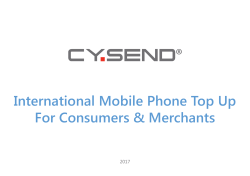 International Mobile Phone Top Up For Consumers