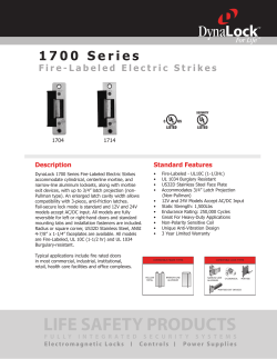 1700 Series - Brochures