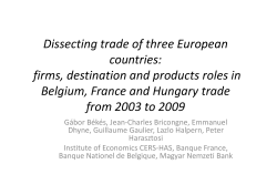 Dissecting trade of three European countries: firms, destination and