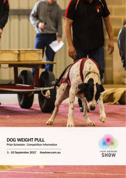 dog weight pull - Royal Adelaide Show