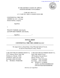 Initial Brief - Fourth District Court of Appeal