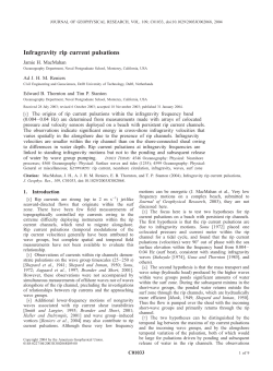Infragravity rip current pulsations
