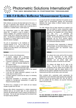 RR-5.0 - Photometric Solutions International