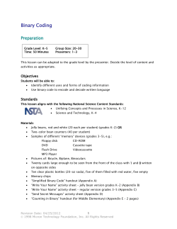 Binary Coding - Micron Technology, Inc.