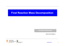 reaction mass decomposition
