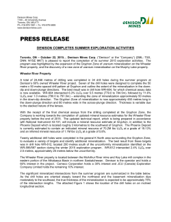 PRESS RELEASE - News Releases
