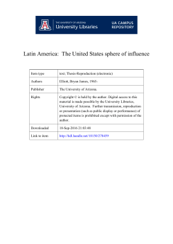 Latin America: The United States sphere of influence