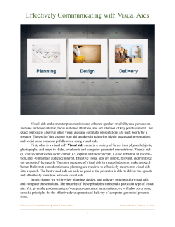 Effectively Communicating with Visual Aids