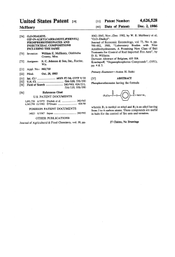 O, O-dialkyl O [p-(N-alkylcarbamoyl) phenyl] phosphorothionates