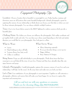 Engagement Tips and Hints - Rising Lotus Photography