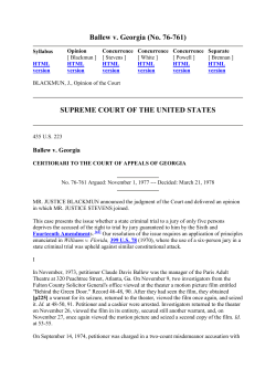 Ballew v. Georgia