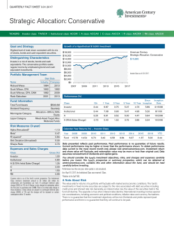 Fund Fact Sheet - American Century Investments