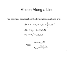 updated Kinematics in 2D