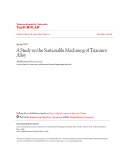 A Study on the Sustainable Machining of Titanium