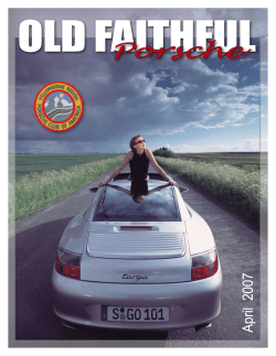 Old Faithful Porsche PORSCHE CLUB OF AMERICA